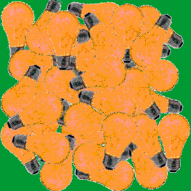 Pile of orange bulbs
