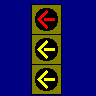 3 section flashing arrow signal
