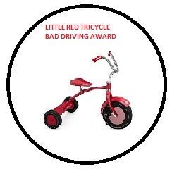 red trike driver