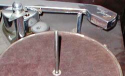 close up turntable