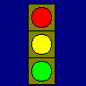 circular green permissive signal