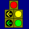 5 section green ball signal