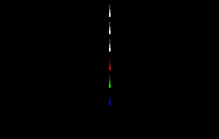 white spectroscope target